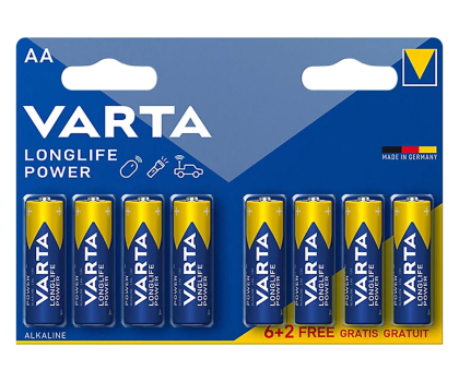 Bateria lub akumulatorek VARTA Longlife Power AA (8 szt.) (6+2) 4906121428